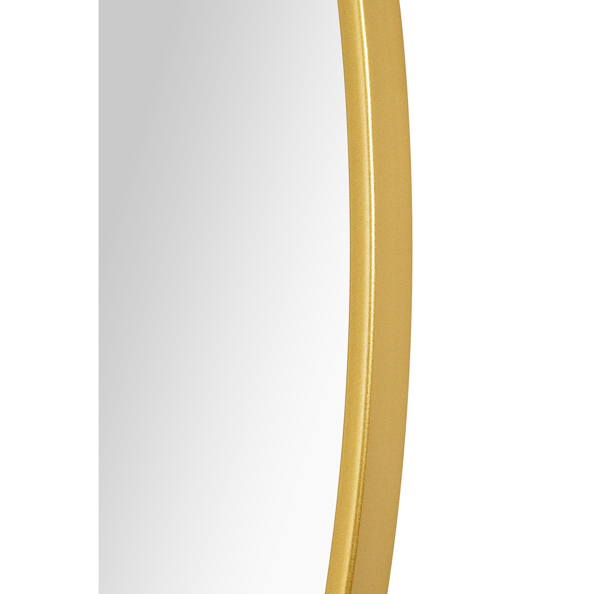 Alegre 30" Tall Round Wall Mirror, Yellow-Mirror-DECOROLALA