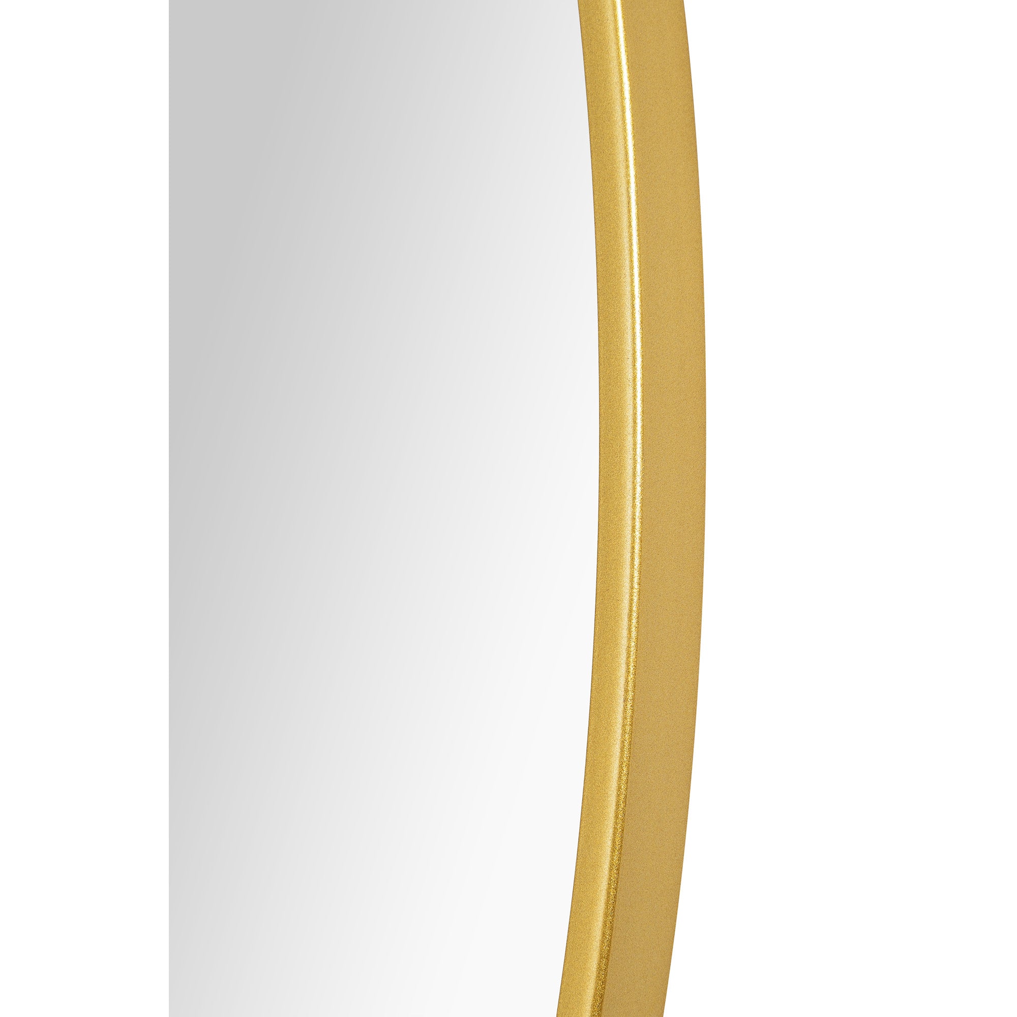 Alegre 30" Tall Round Wall Mirror, Yellow-Mirror-DECOROLALA