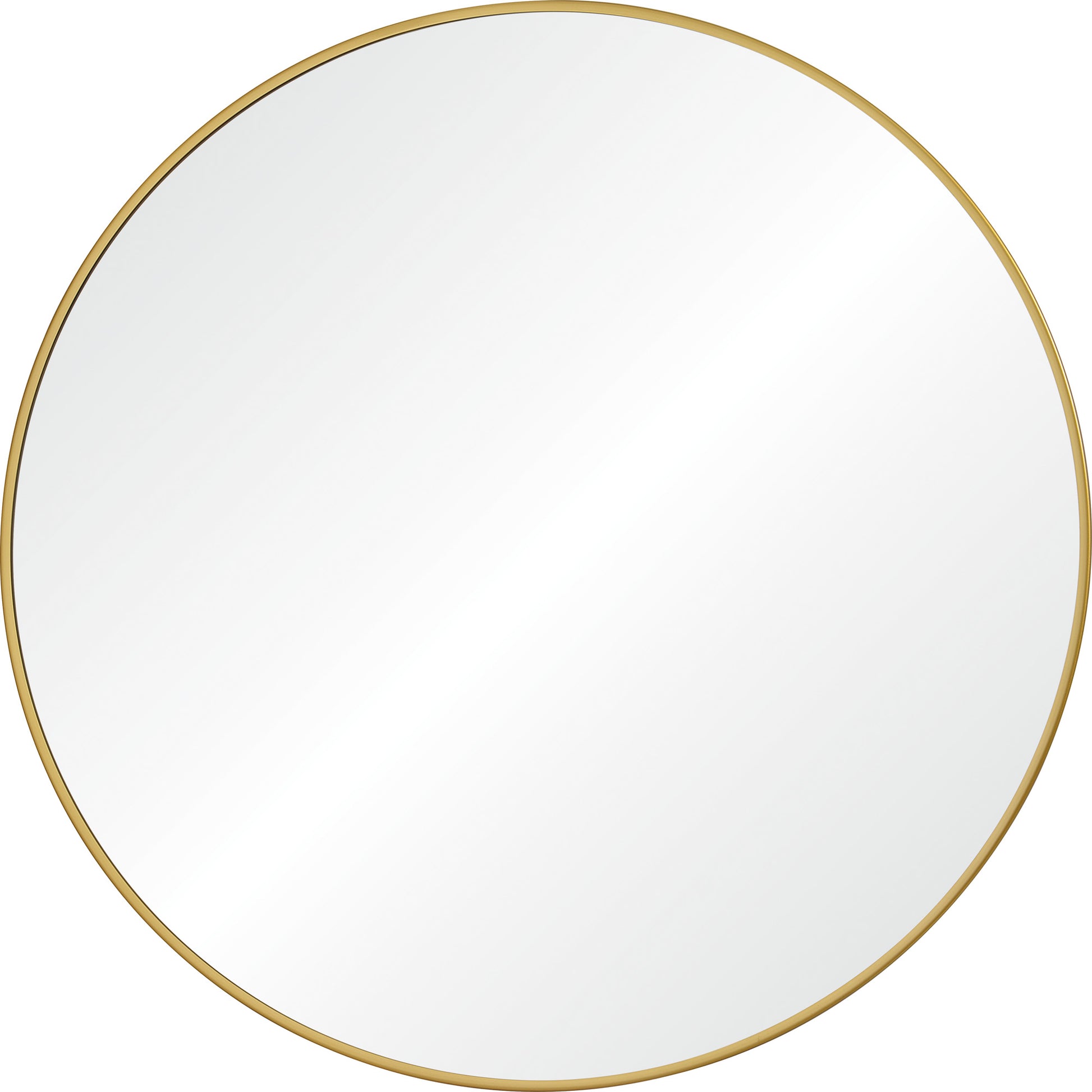 Alegre 30" Tall Round Wall Mirror, Yellow-Mirror-DECOROLALA