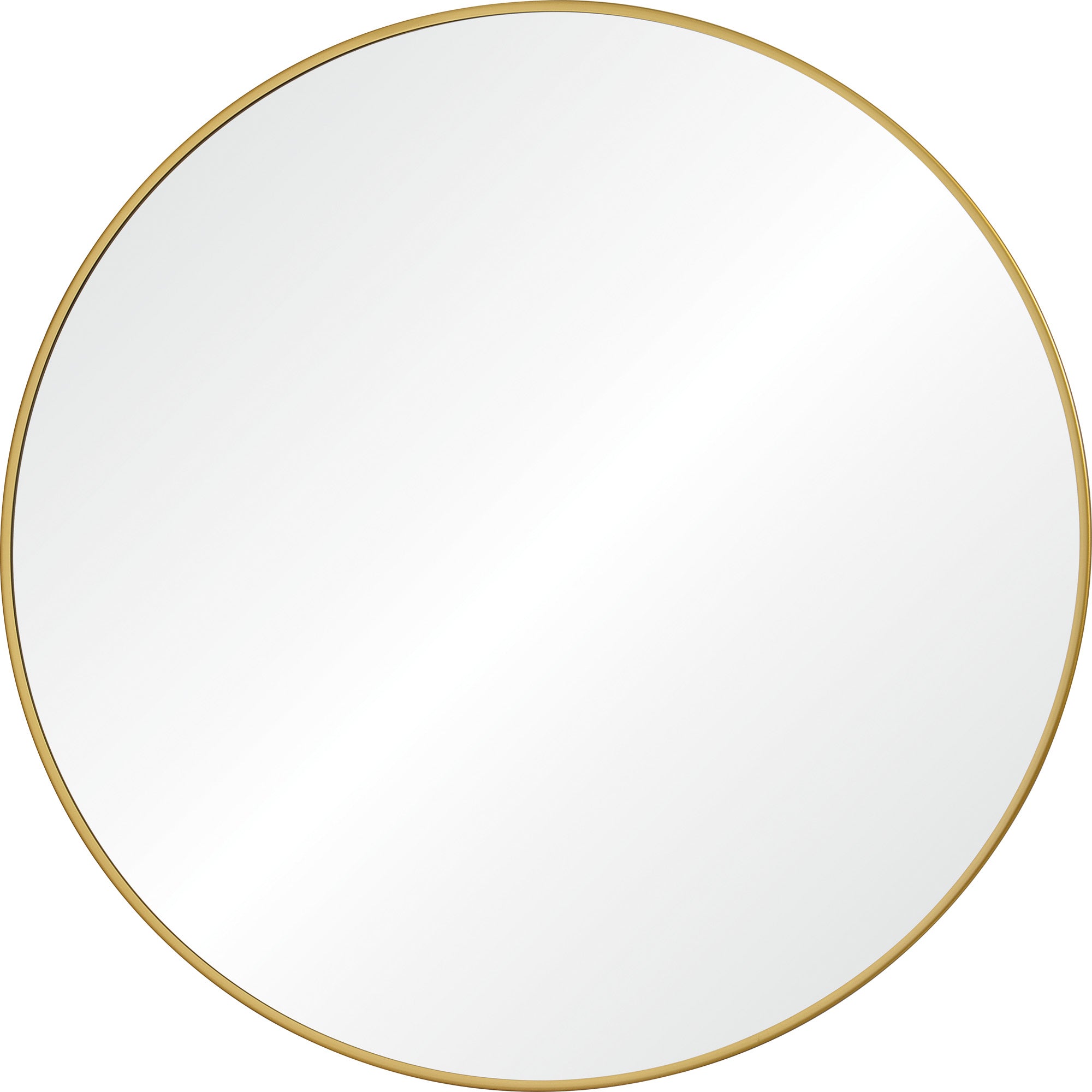 Alegre 30" Tall Round Wall Mirror, Yellow-Mirror-DECOROLALA