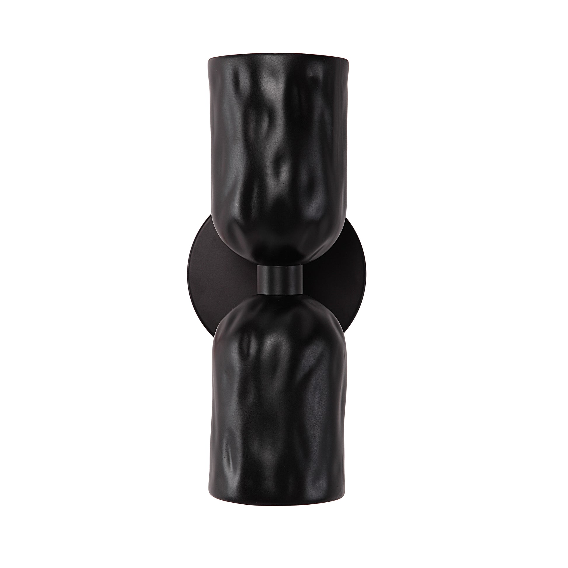 Alessia 11.2" Powder Coated Matte Black 2-Light Wall Sconce-Wall Sconce-DECOROLALA