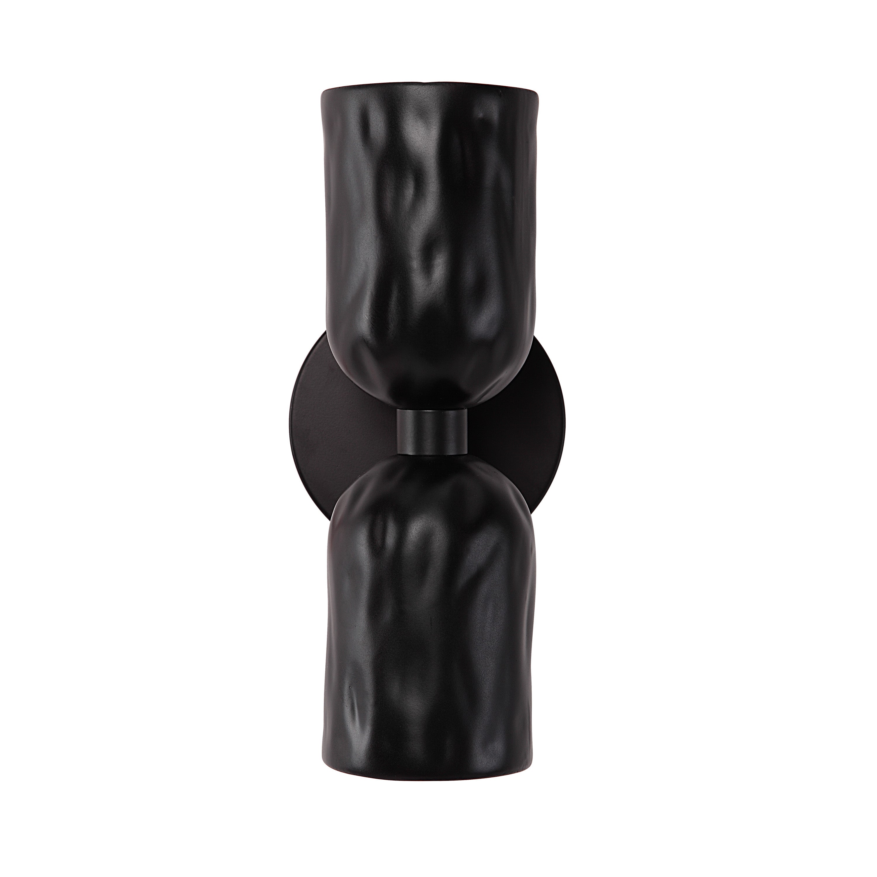 Alessia 11.2" Powder Coated Matte Black 2-Light Wall Sconce-Wall Sconce-DECOROLALA