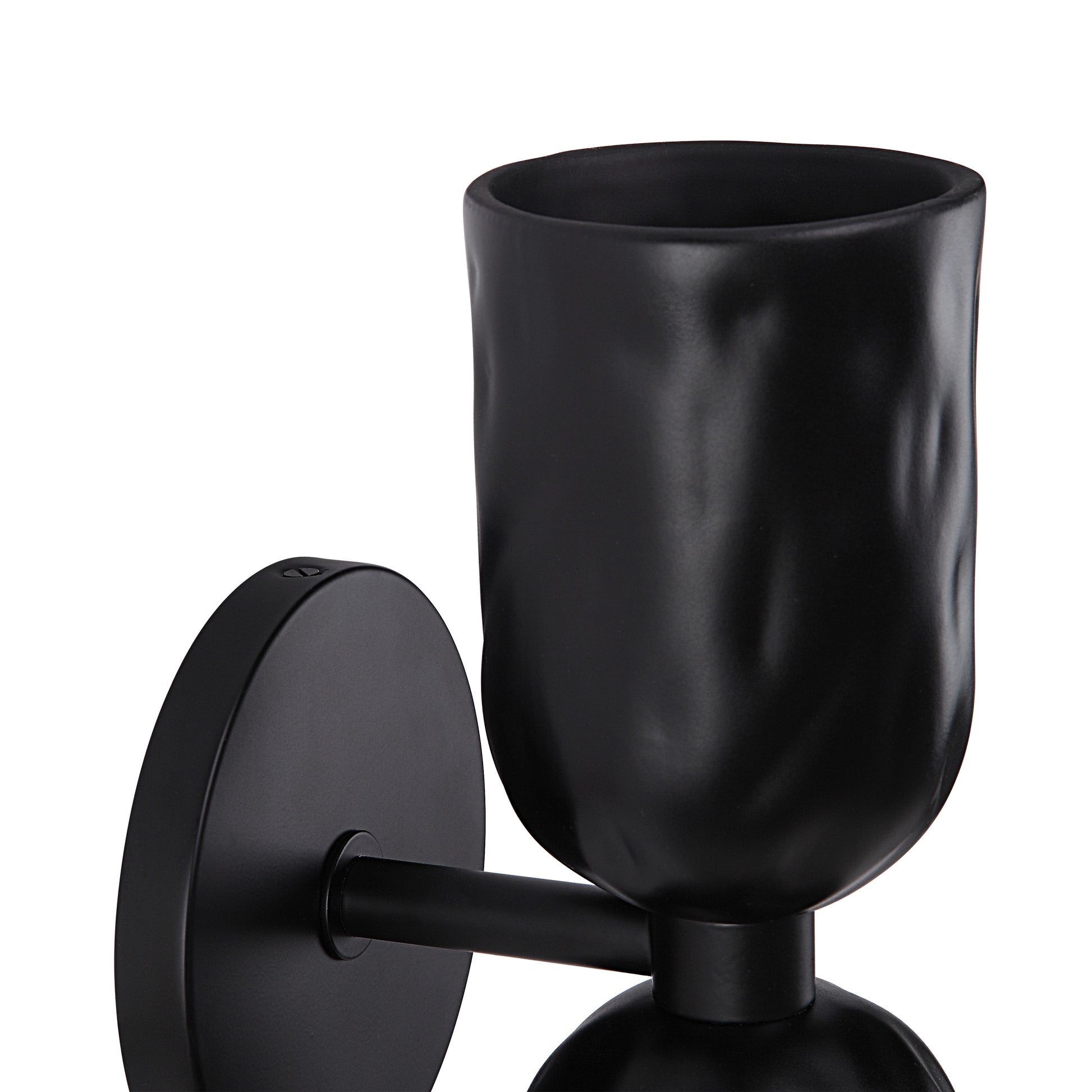 Alessia 11.2" Powder Coated Matte Black 2-Light Wall Sconce-Wall Sconce-DECOROLALA