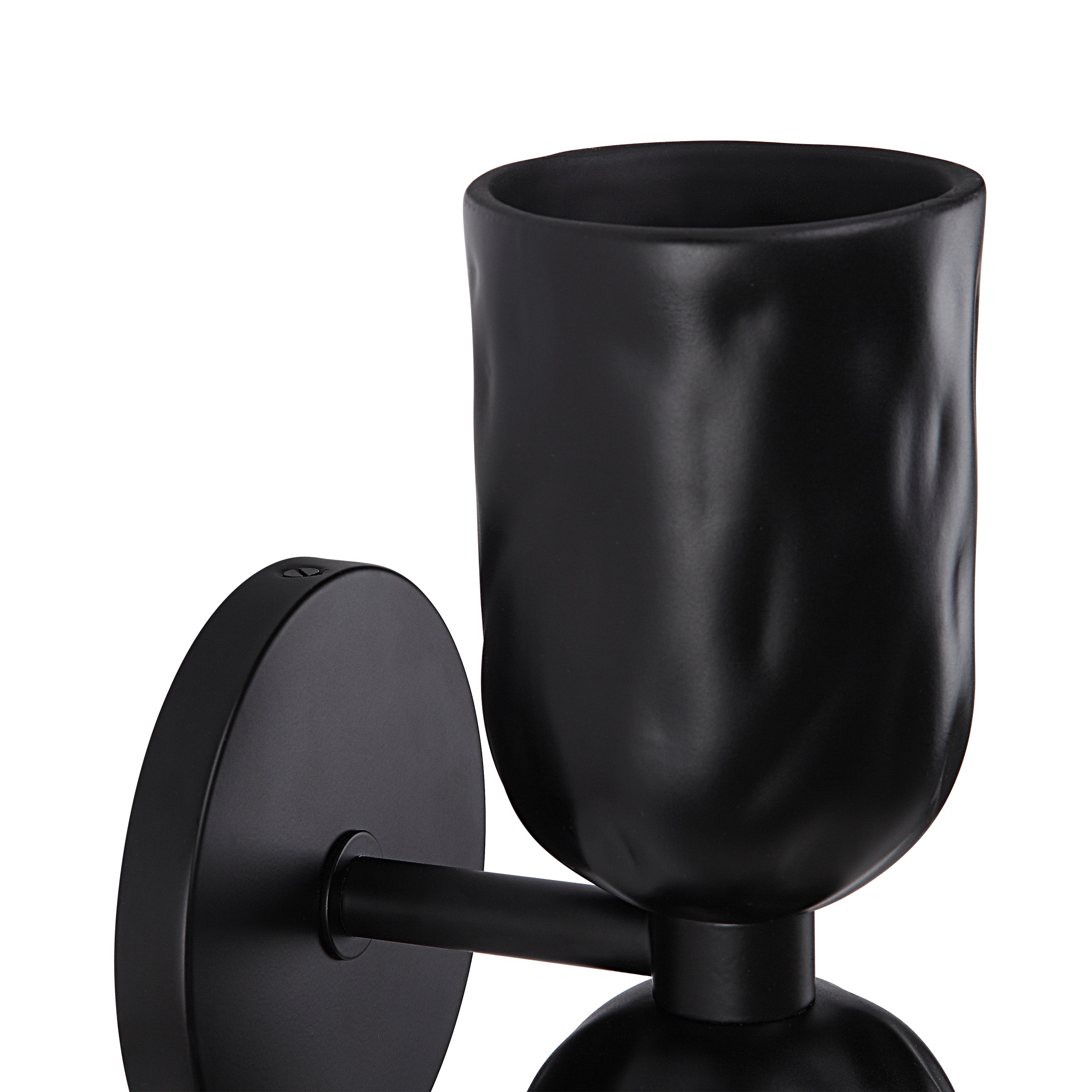 Alessia 11.2" Powder Coated Matte Black 2-Light Wall Sconce-Wall Sconce-DECOROLALA