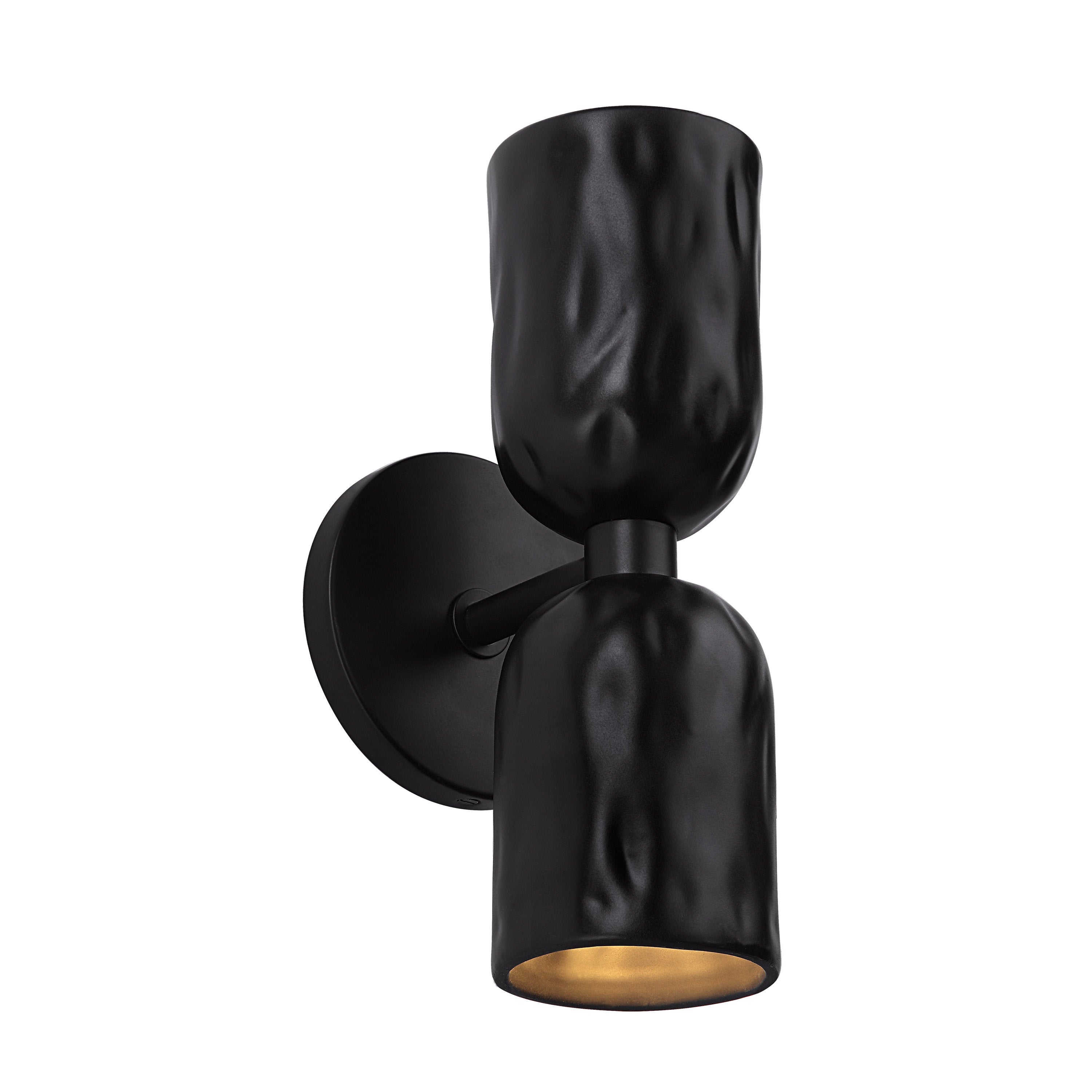 Alessia 11.2" Powder Coated Matte Black 2-Light Wall Sconce-Wall Sconce-DECOROLALA