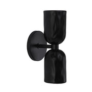 Alessia 11.2" Powder Coated Matte Black 2-Light Wall Sconce-Wall Sconce-DECOROLALA