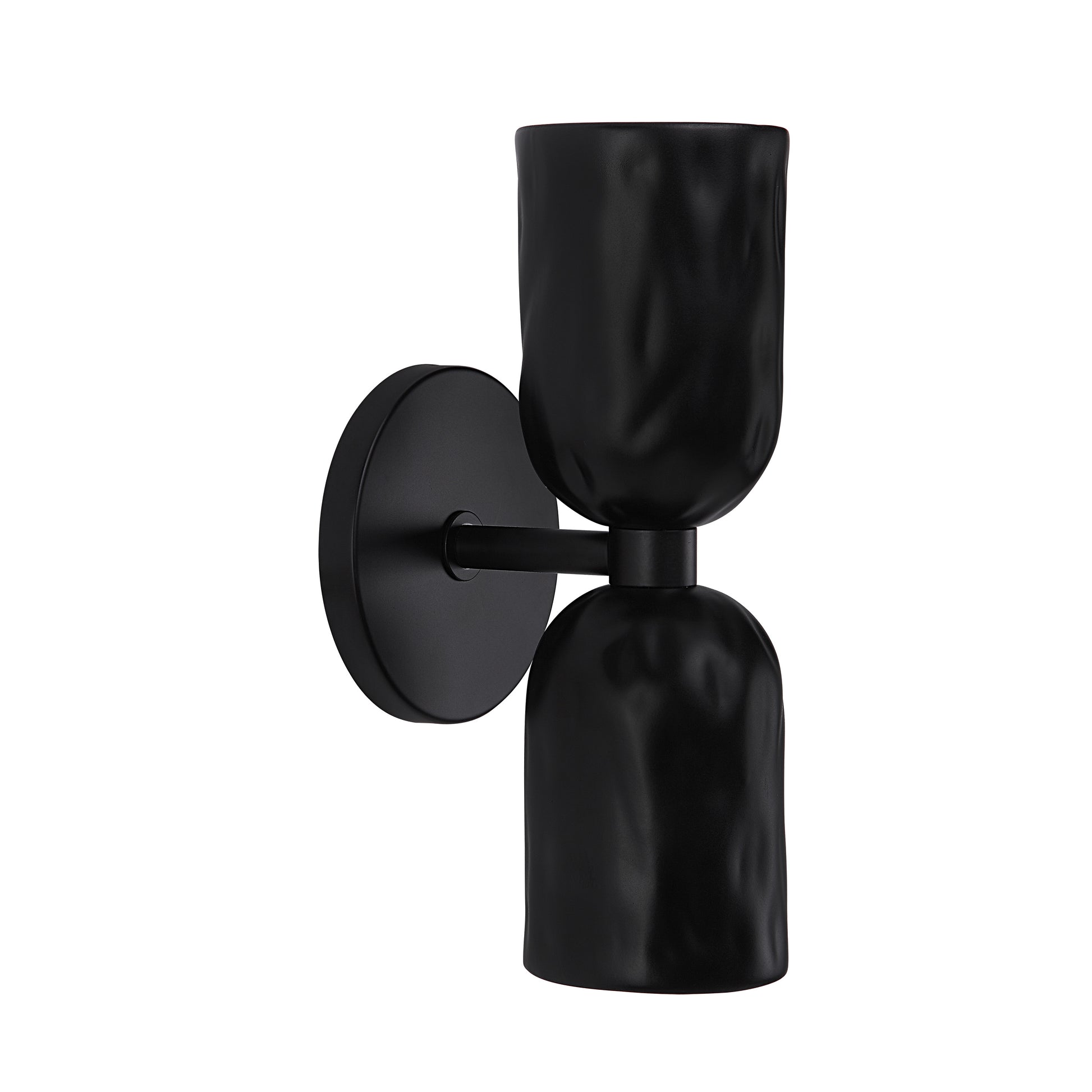 Alessia 11.2" Powder Coated Matte Black 2-Light Wall Sconce-Wall Sconce-DECOROLALA