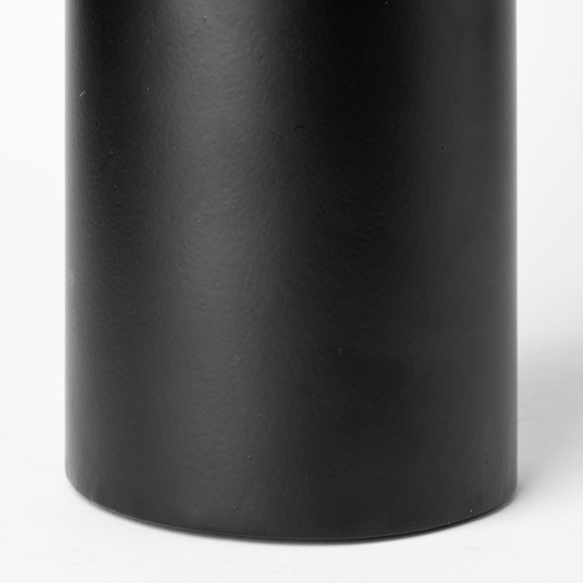 Alex Large Black Metal Cylindrical Table Candle Holder-Table Candle Holders-DECOROLALA