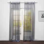 Alfa Jacquard Sheer Grommet Curtain-Curtains-DECOROLALA
