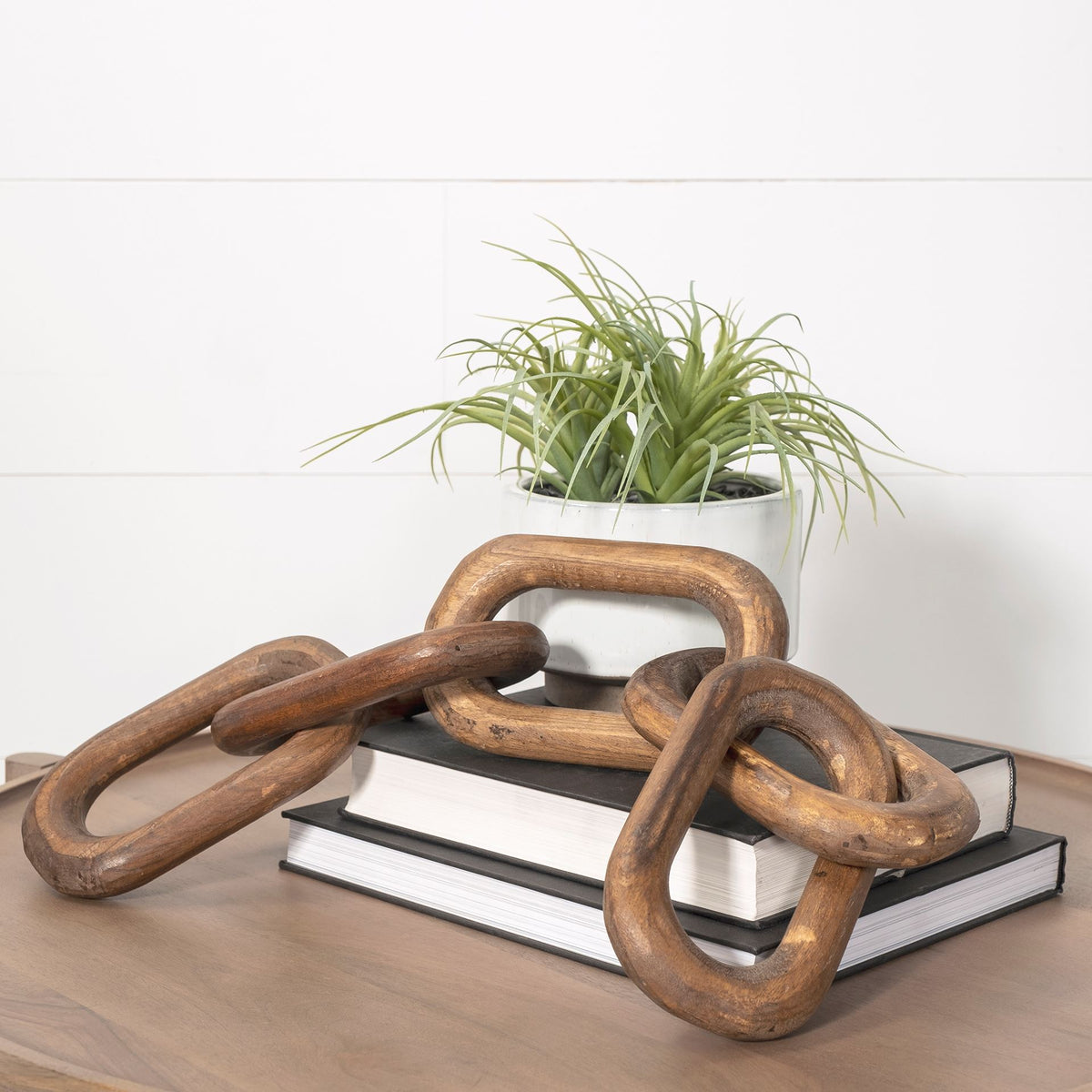 Alix 29L x 5W Wooden Hand-Made 5 Link Chain-Objects-DECOROLALA
