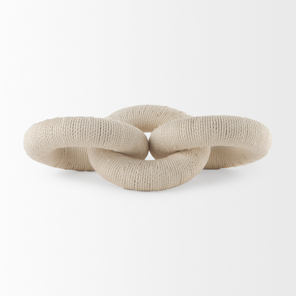 Alize Solid Wood Circular Chain Link Decorative Object-Objects-DECOROLALA