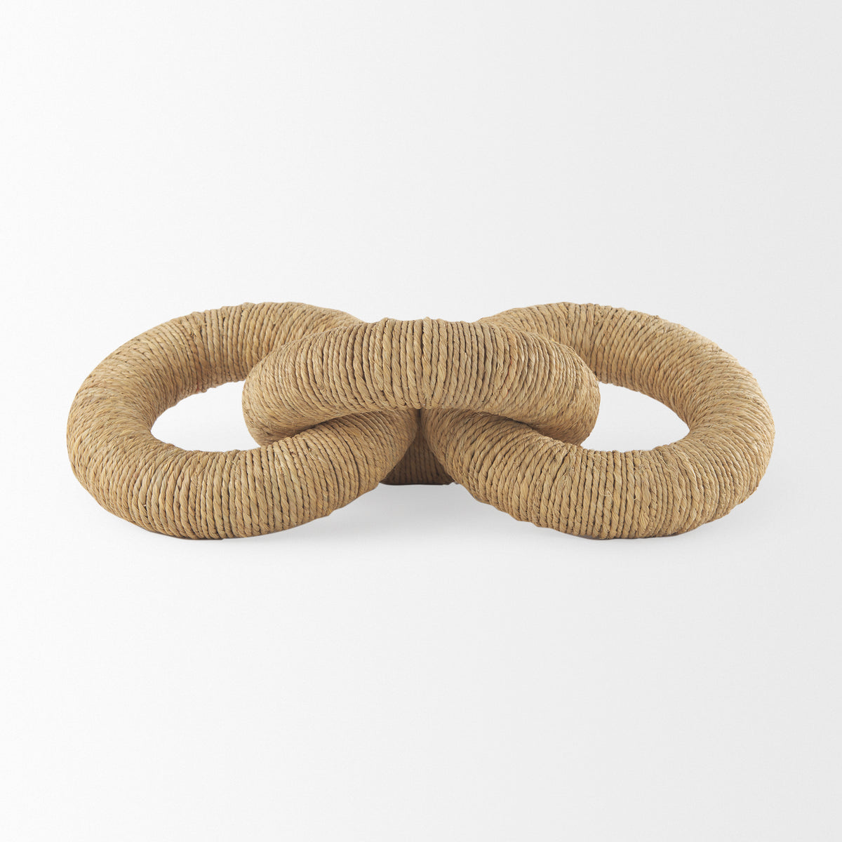 Alize Solid Wood Circular Chain Link Decorative Object-Objects-DECOROLALA