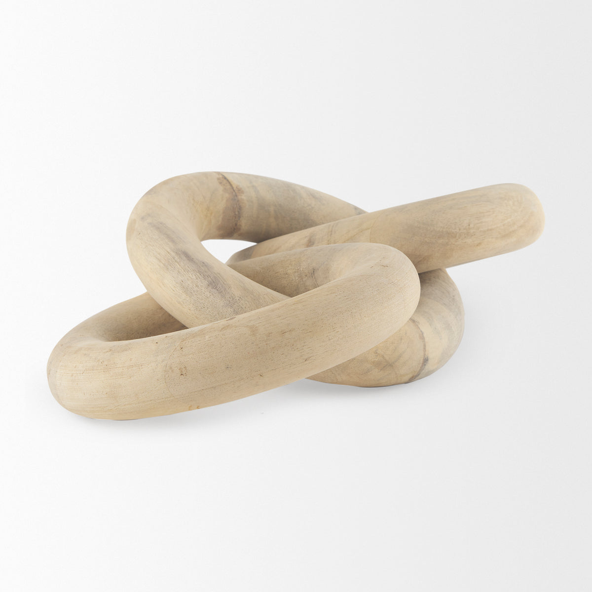 Alize Solid Wood Circular Chain Link Decorative Object-Objects-DECOROLALA