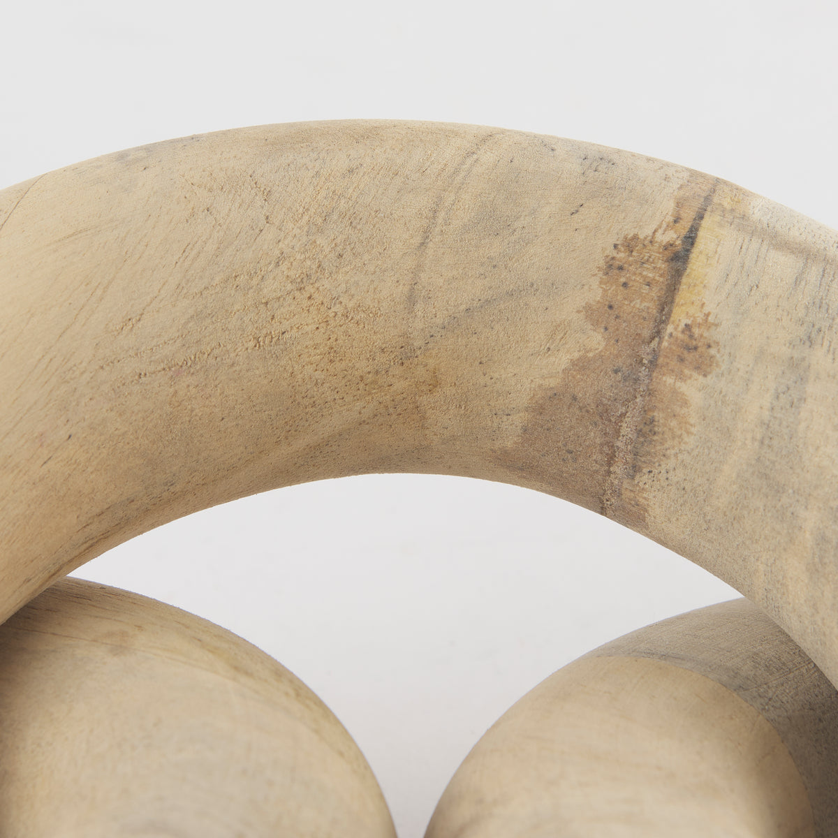 Alize Solid Wood Circular Chain Link Decorative Object-Objects-DECOROLALA
