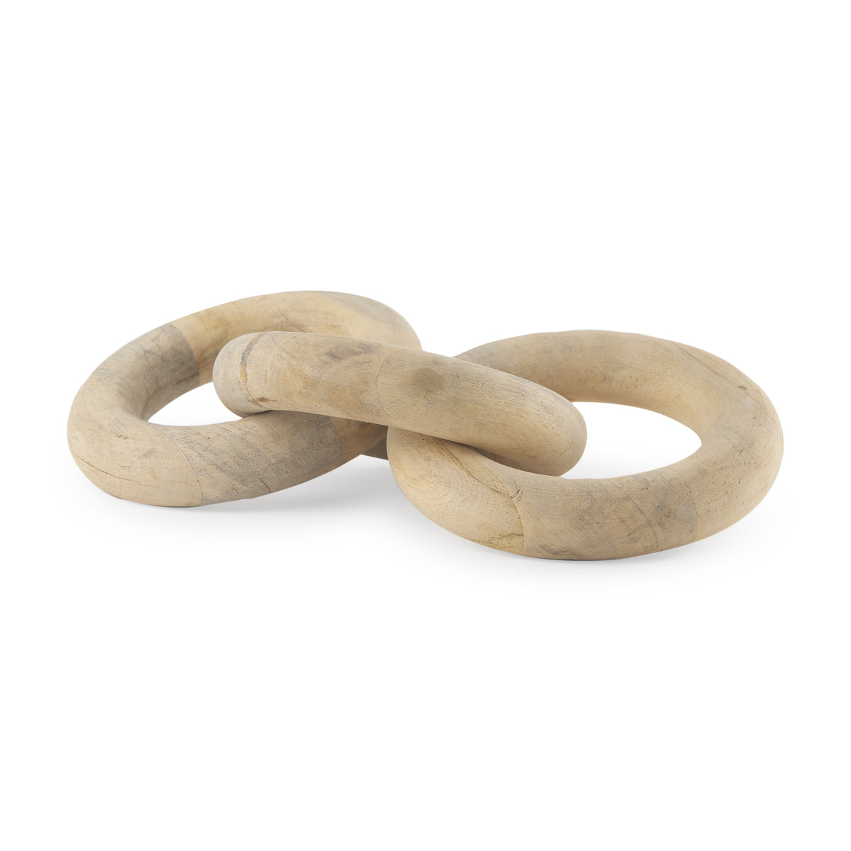 Alize Solid Wood Circular Chain Link Decorative Object-Objects-DECOROLALA