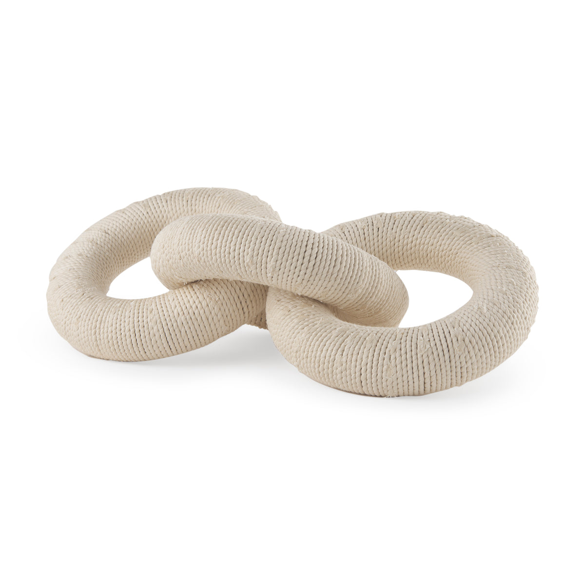 Alize Solid Wood Circular Chain Link Decorative Object-Objects-DECOROLALA