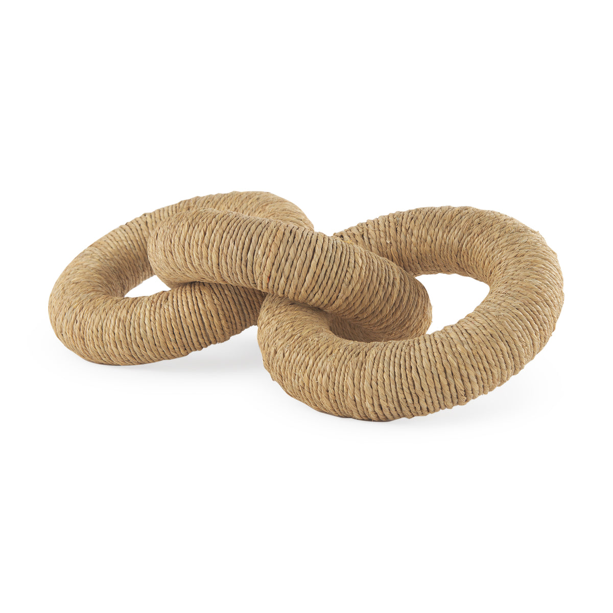 Alize Solid Wood Circular Chain Link Decorative Object-Objects-DECOROLALA