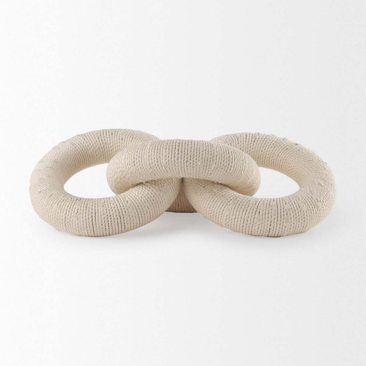 Alize Solid Wood Circular Chain Link Decorative Object-Objects-DECOROLALA