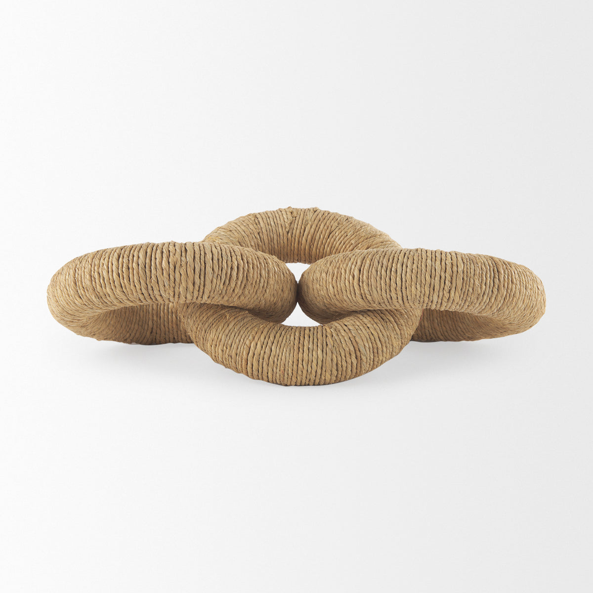 Alize Solid Wood Circular Chain Link Decorative Object-Objects-DECOROLALA