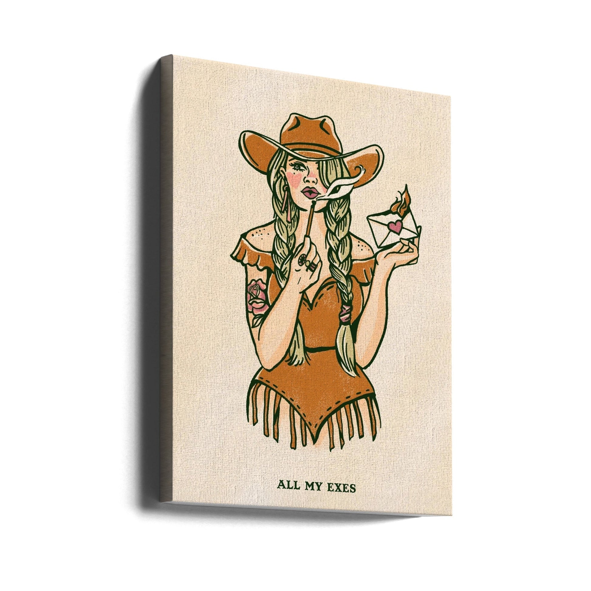 All My Exes 2 Wall Art by The Whiskey Ginger-canvas-DECOROLALA