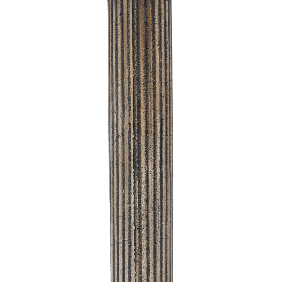 Allard Indoor Cast Aluminum Side Table, Antique Brass-End Tables-DECOROLALA
