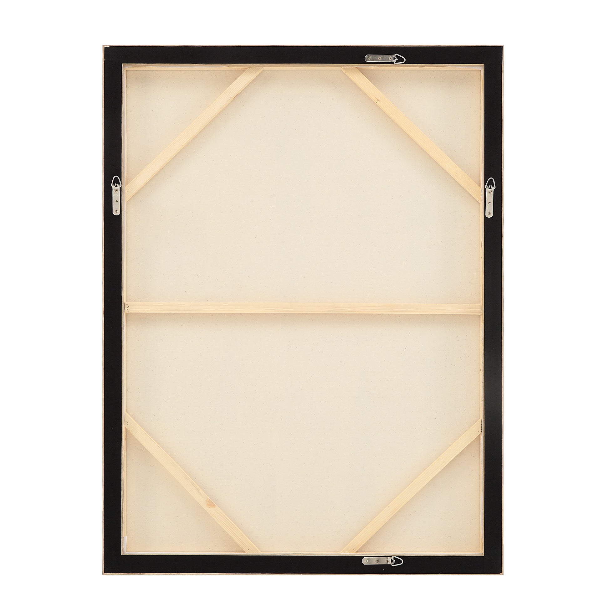 Allegra 36.1" Wide Canvas Art with Wood Frame, Oak-Canvas Art-DECOROLALA