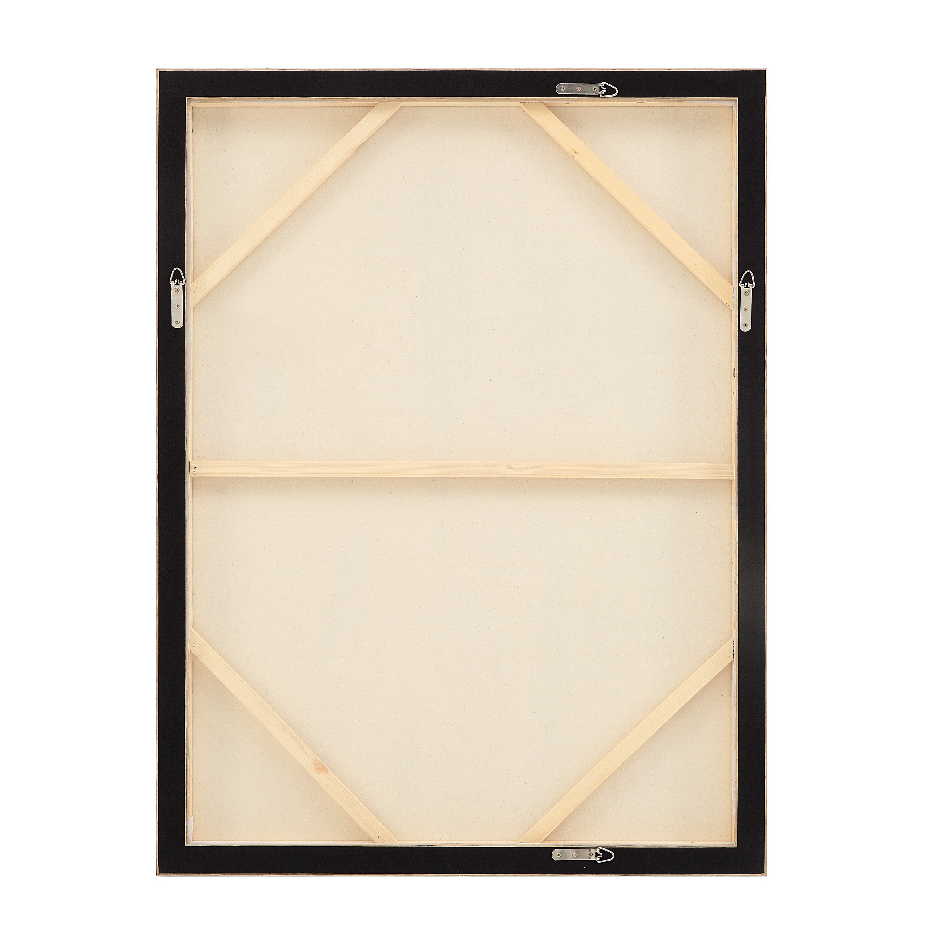 Allegra 36.1" Wide Canvas Art with Wood Frame, Oak-Canvas Art-DECOROLALA