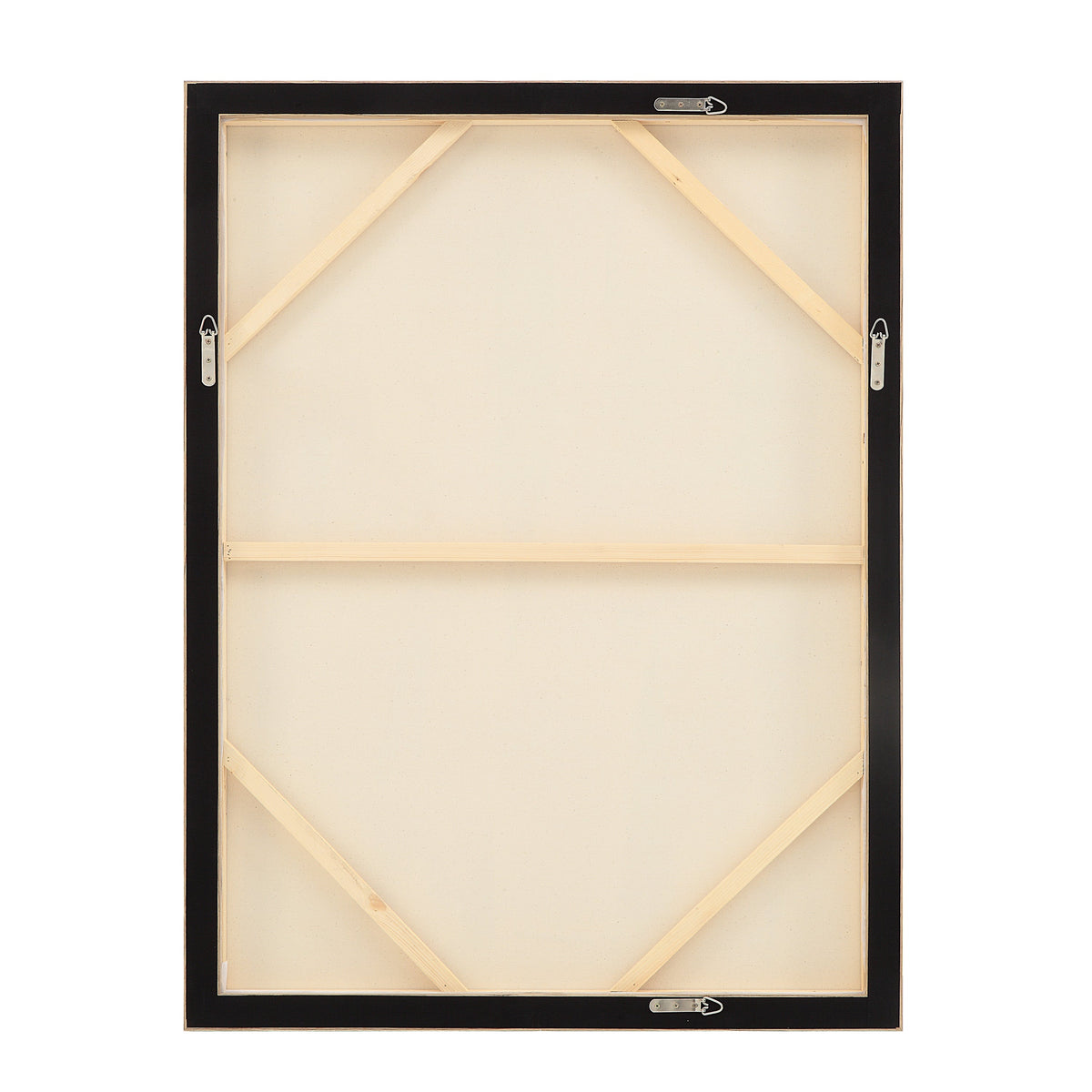 Allegra 36.1" Wide Canvas Art with Wood Frame, Oak-Canvas Prints-DECOROLALA