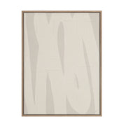Allegra 36.1" Wide Canvas Art with Wood Frame, Oak-Canvas Prints-DECOROLALA