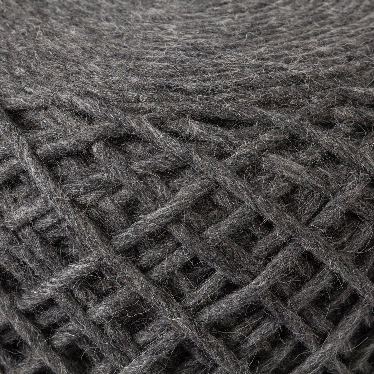 Allium Oatmeal Handwoven Wool Cylindrical Pouf-Poufs-DECOROLALA