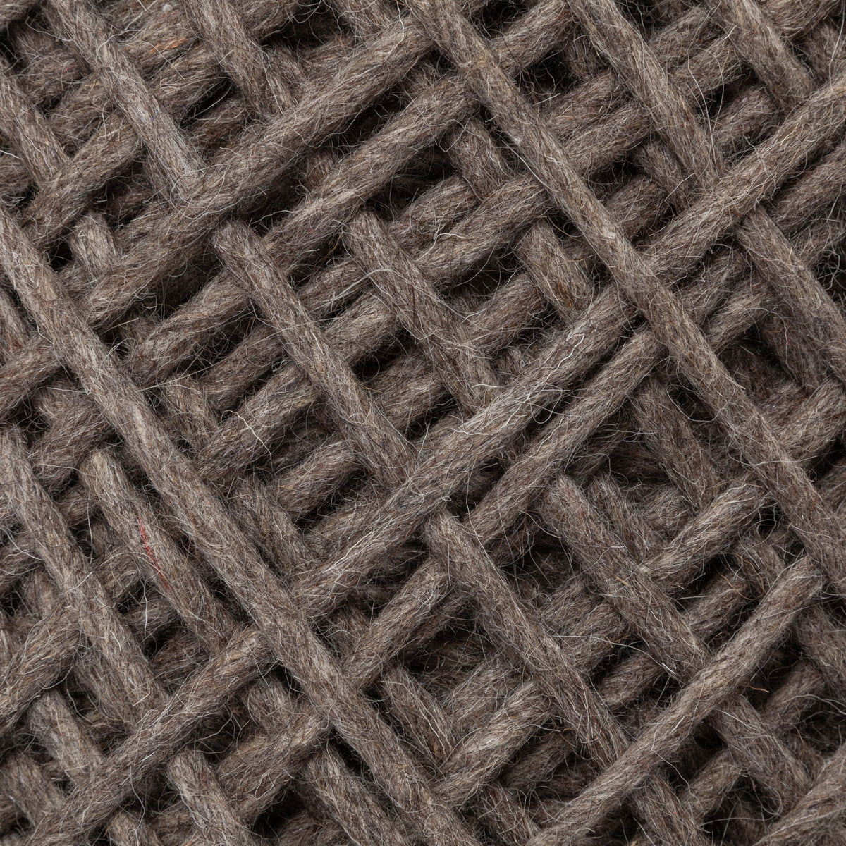 Allium Oatmeal Handwoven Wool Cylindrical Pouf-Poufs-DECOROLALA