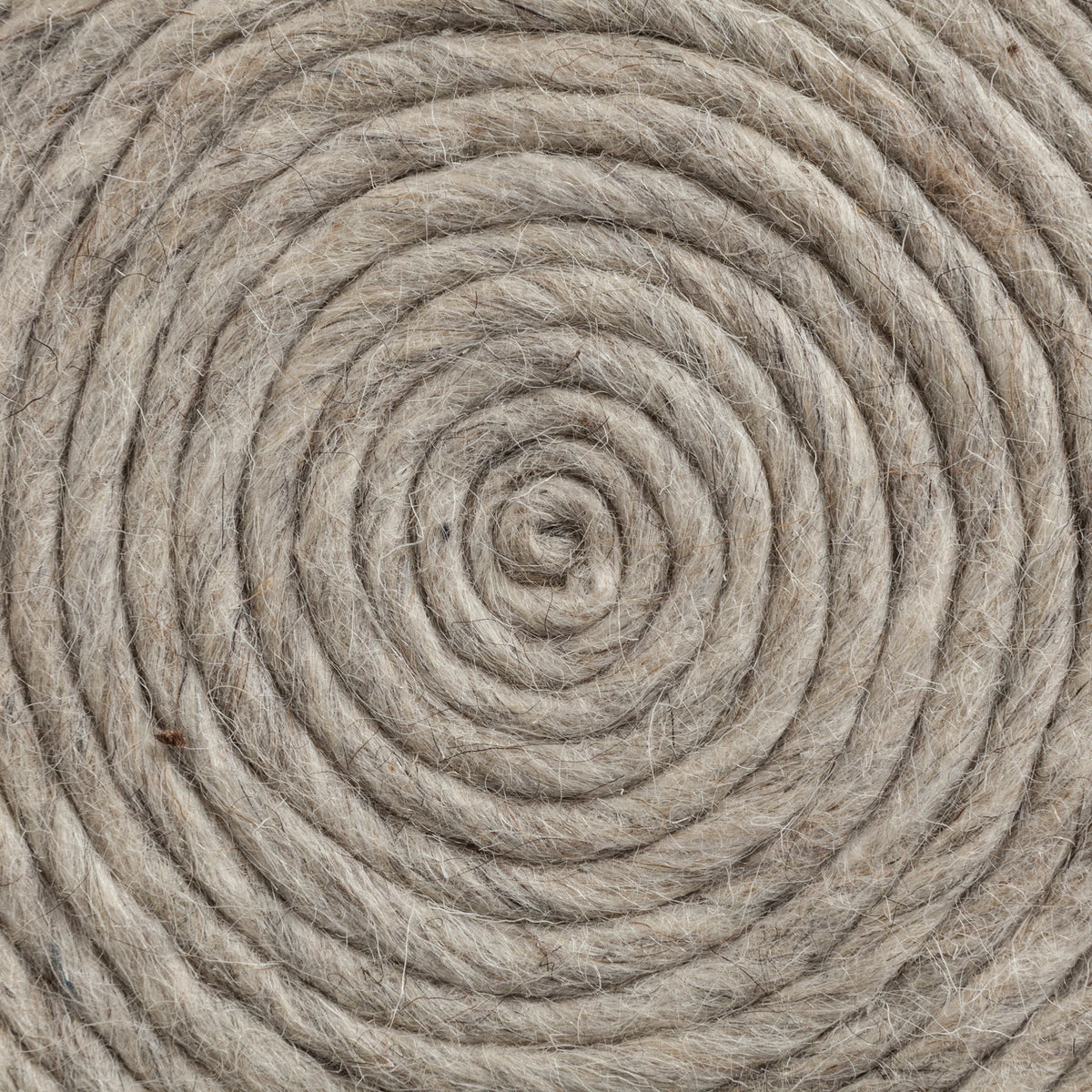 Allium Oatmeal Handwoven Wool Cylindrical Pouf-Poufs-DECOROLALA