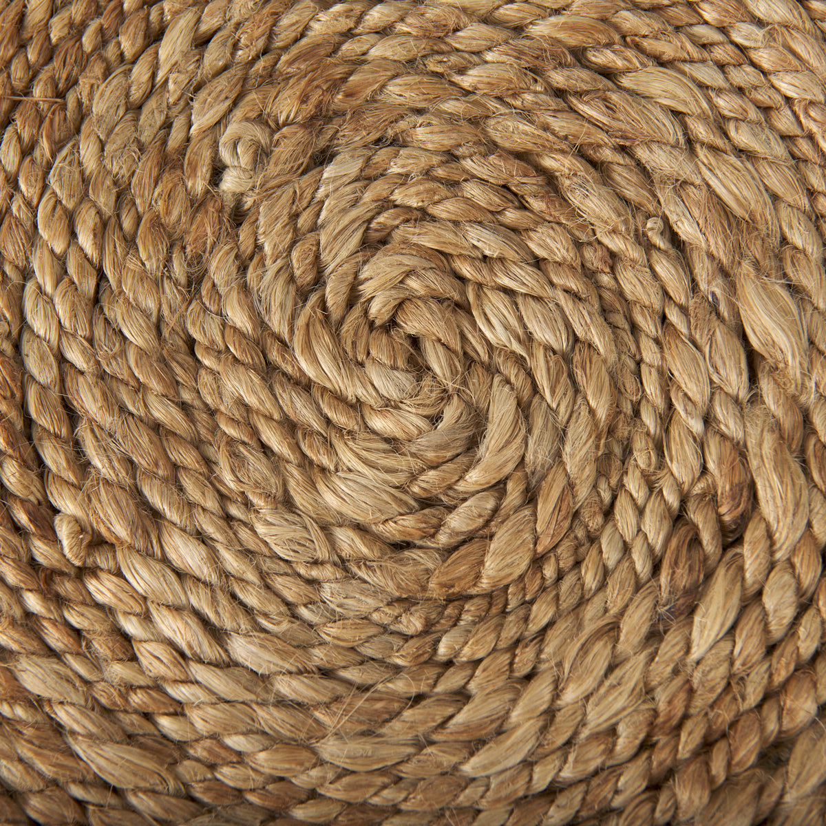 Allium Oatmeal Handwoven Wool Cylindrical Pouf-Poufs-DECOROLALA