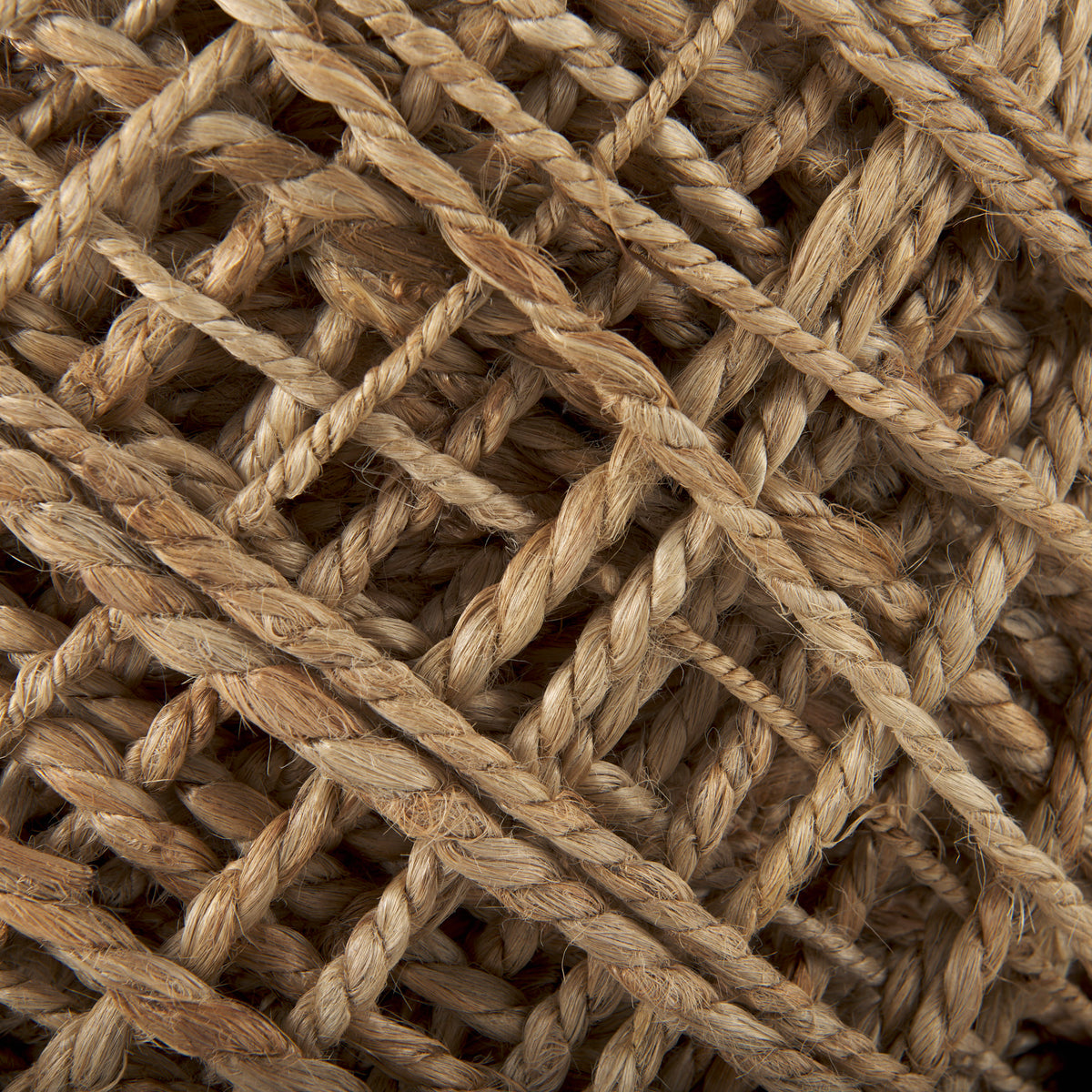 Allium Oatmeal Handwoven Wool Cylindrical Pouf-Poufs-DECOROLALA