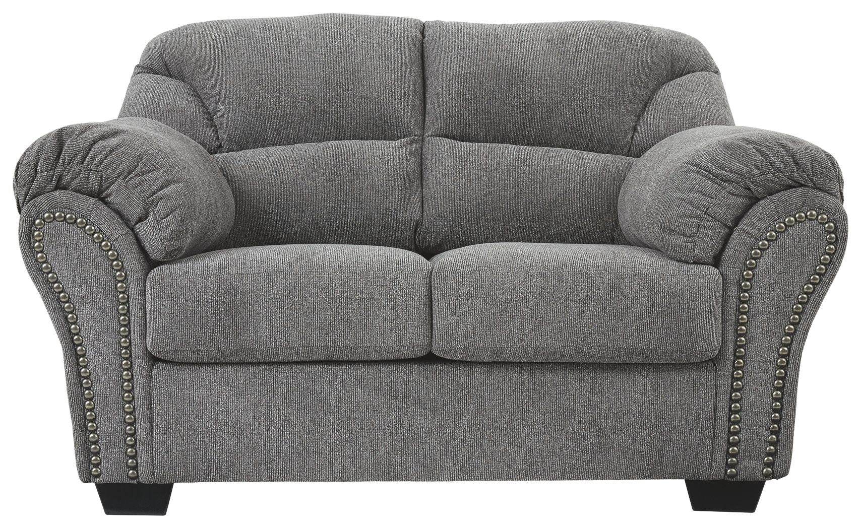 Allmaxx Loveseat - Pewter Gray 61"-Stationary Loveseats-DECOROLALA