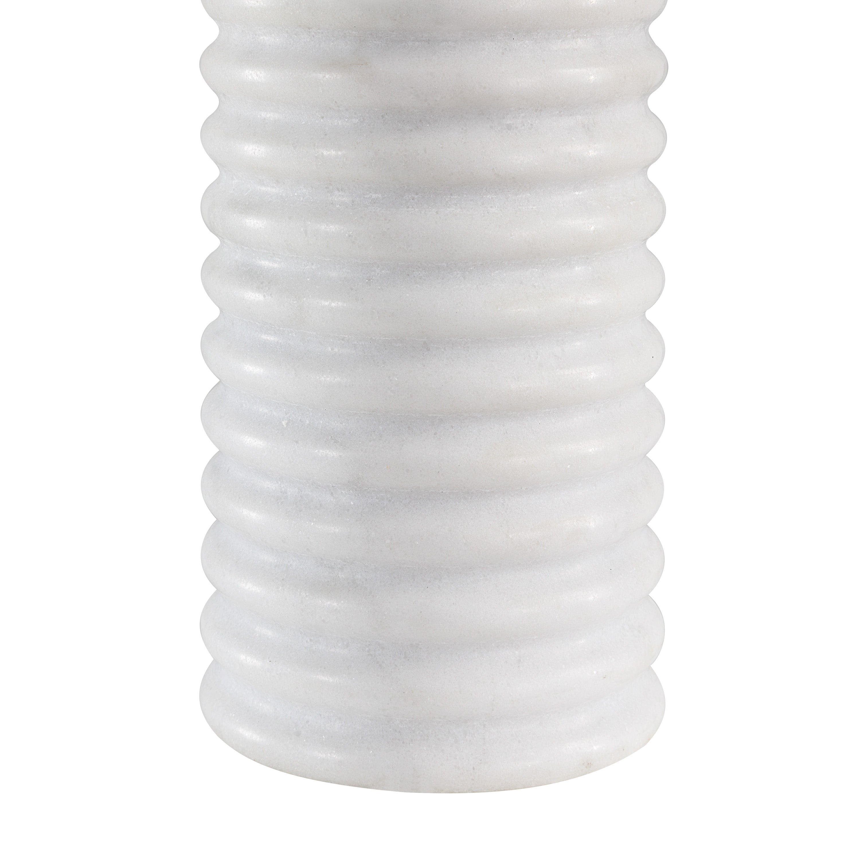 Alloro 24" Marble Table Lamp, White Linen Shade-Table Lamp-DECOROLALA