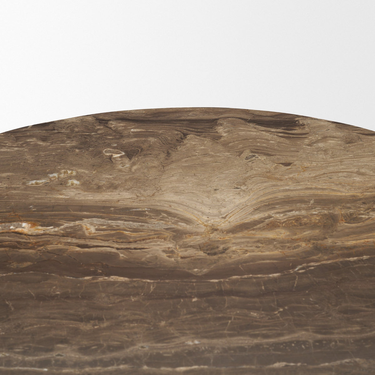 Allyson 32" Round Pedestal Dining Table | Savar Pink Marble & Wood | Seats 2-Dining Tables-DECOROLALA