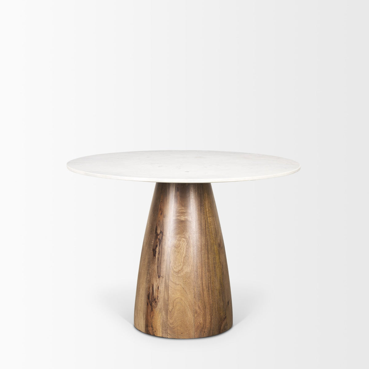 Allyson 42" Round Pedestal Dining Table | Marble | Seats 4-Dining Tables-DECOROLALA
