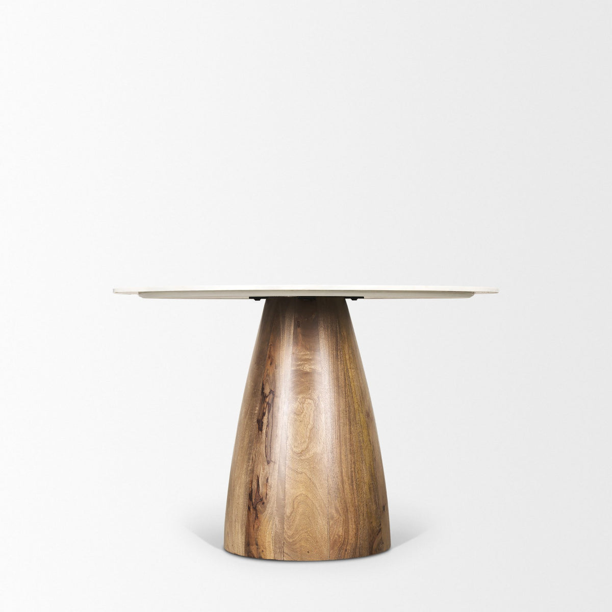 Allyson 42" Round Pedestal Dining Table | Marble | Seats 4-Dining Tables-DECOROLALA