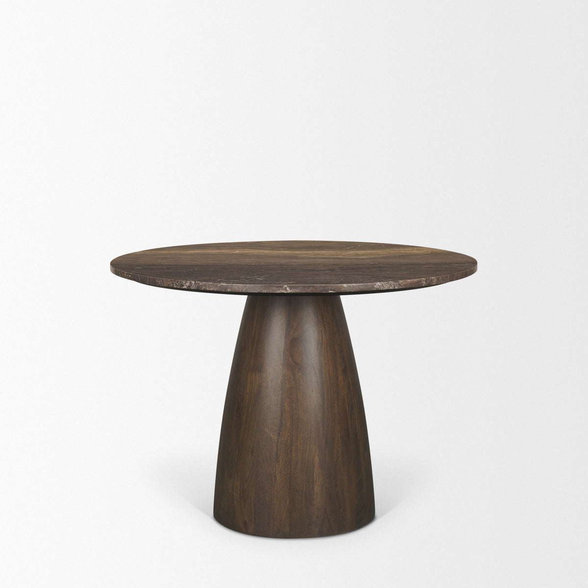 Allyson 42" Round Pedestal Dining Table | Marble | Seats 4-Dining Tables-DECOROLALA