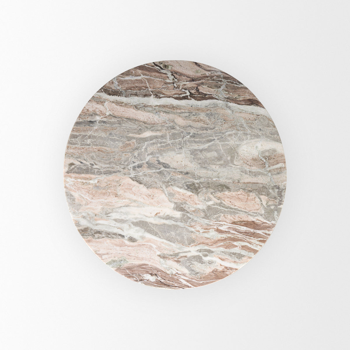 Allyson 42" Round Pedestal Dining Table | Marble | Seats 4-Dining Tables-DECOROLALA