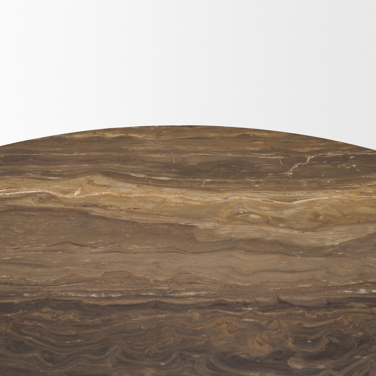 Allyson 42" Round Pedestal Dining Table | Marble | Seats 4-Dining Tables-DECOROLALA