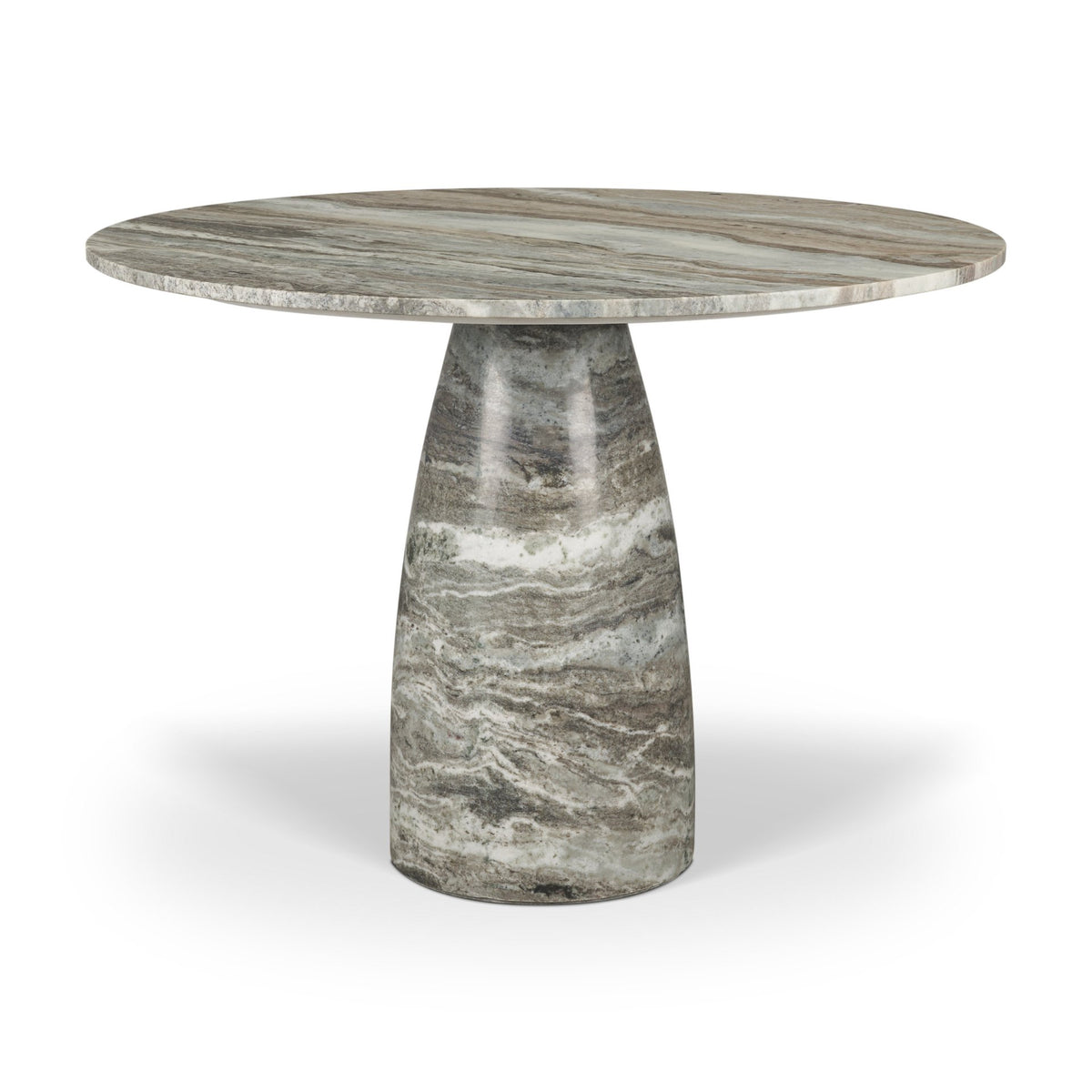 Allyson 42" Round Pedestal Dining Table | Marble | Seats 4-Dining Tables-DECOROLALA
