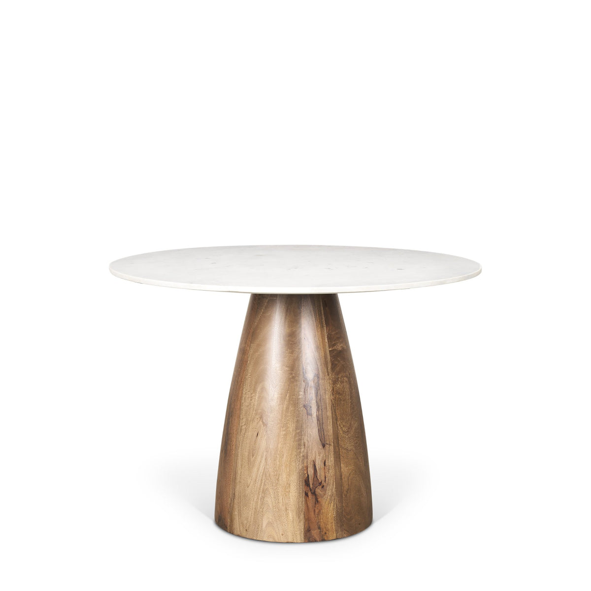 Allyson 42" Round Pedestal Dining Table | Marble | Seats 4-Dining Tables-DECOROLALA