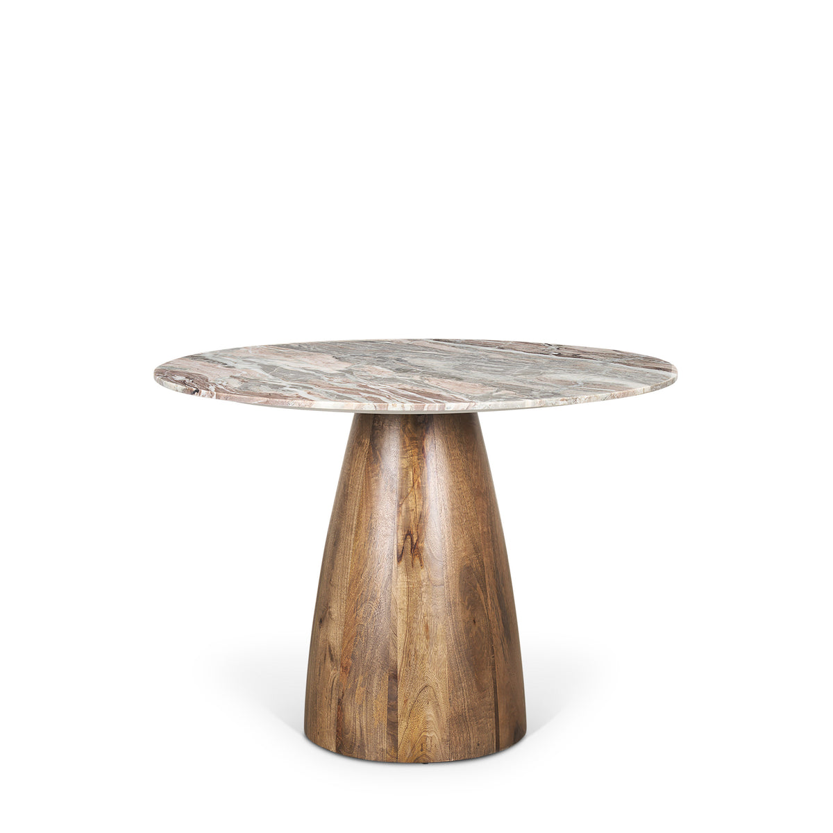 Allyson 42" Round Pedestal Dining Table | Marble | Seats 4-Dining Tables-DECOROLALA