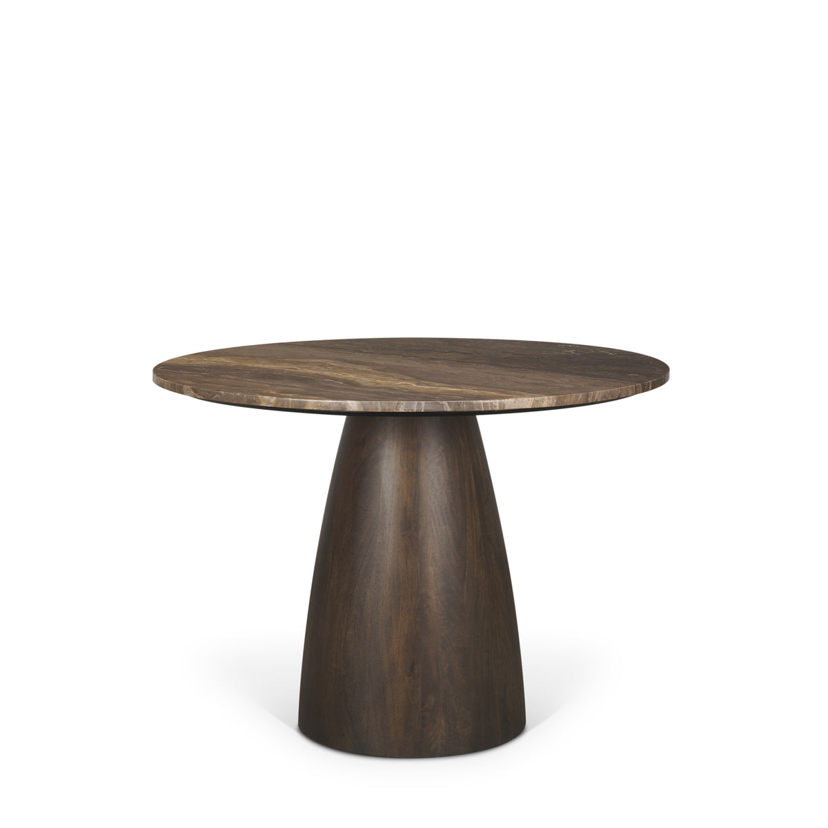 Allyson 42" Round Pedestal Dining Table | Marble | Seats 4-Dining Tables-DECOROLALA