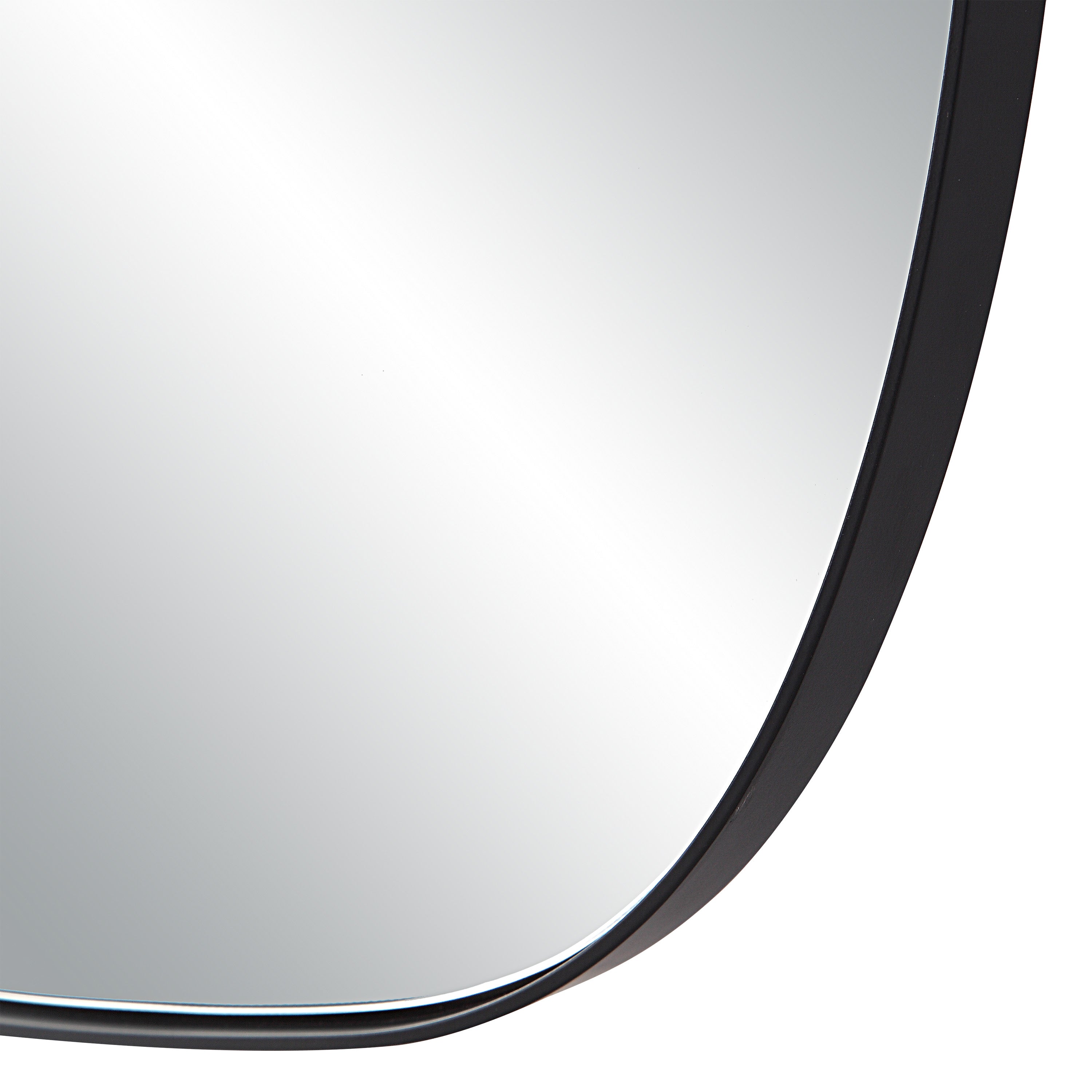 Almandine 72" Tall Rectangular Mirror, Matte Black-Leaner-DECOROLALA