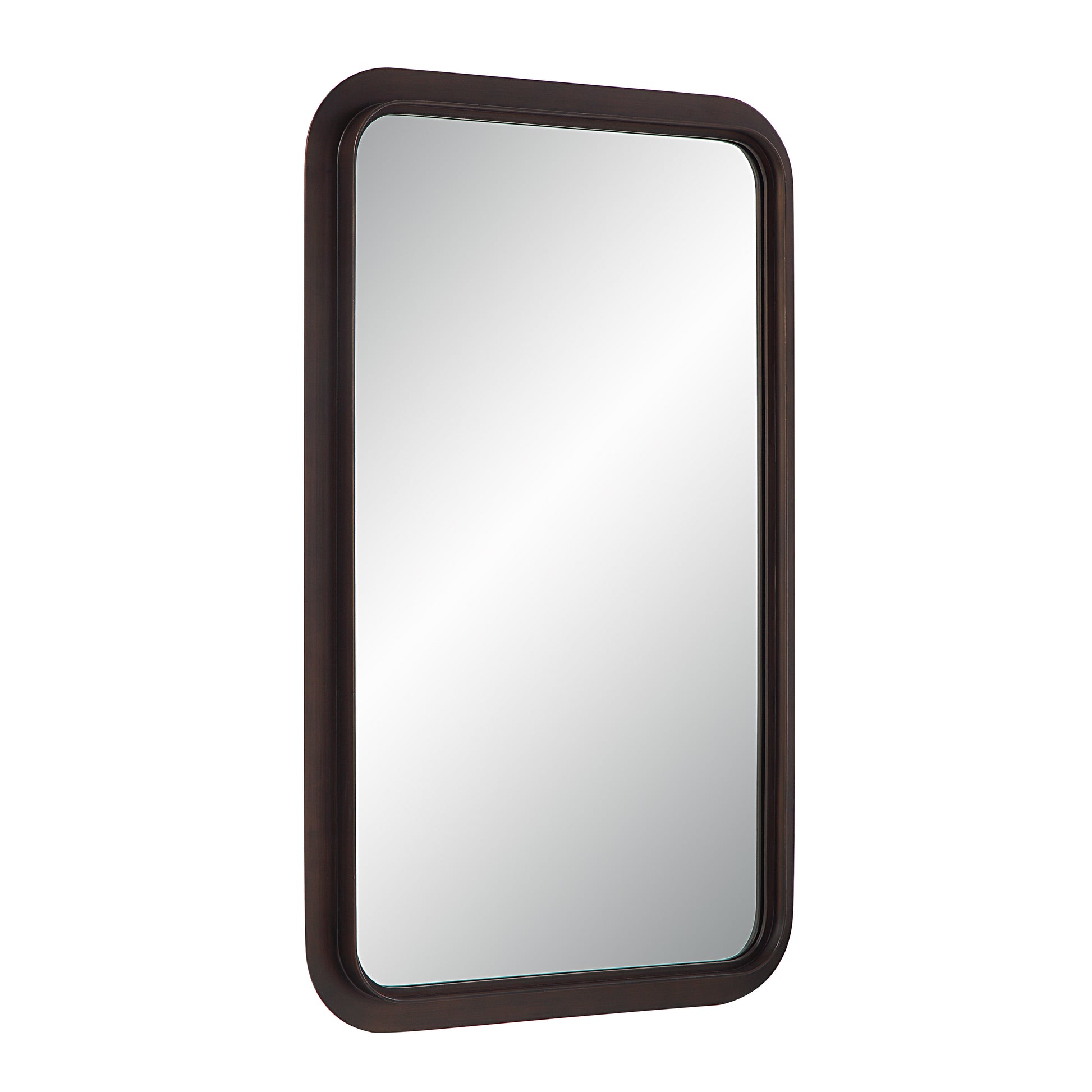 Almere 40" Tall Rectangular Mirror, Dark Antique Bronze-Mirror-DECOROLALA