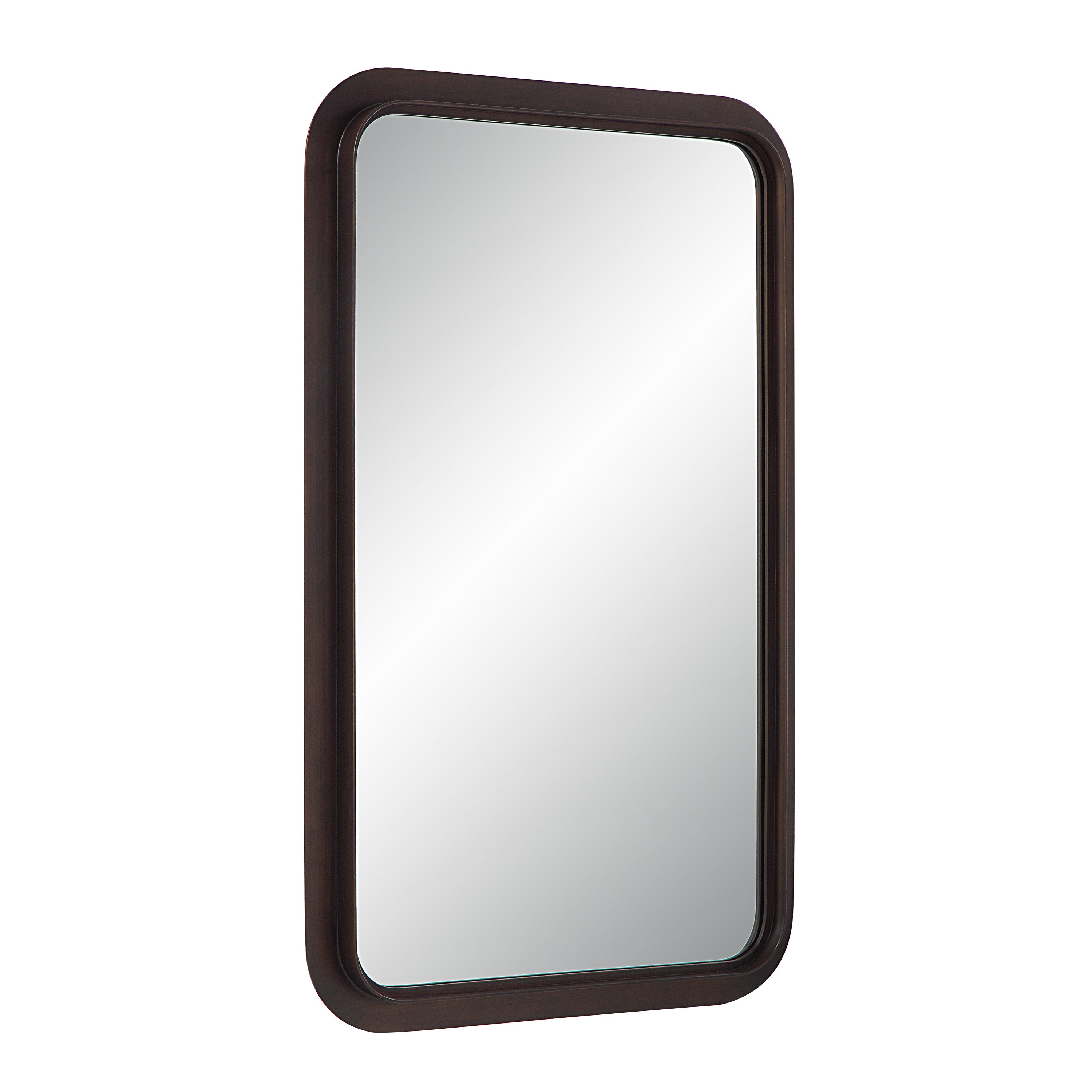 Almere 40" Tall Rectangular Mirror, Dark Antique Bronze-Mirror-DECOROLALA