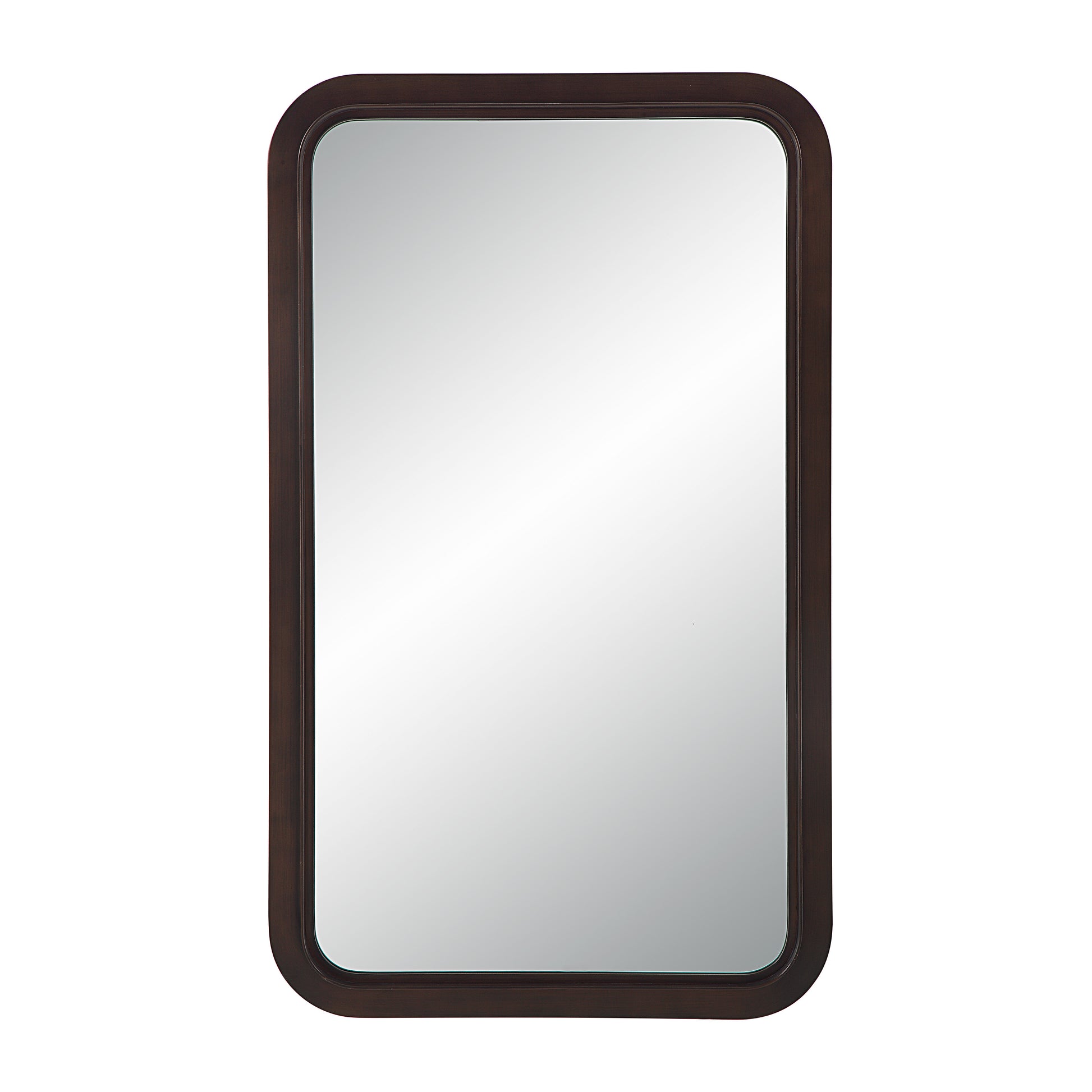 Almere 40" Tall Rectangular Mirror, Dark Antique Bronze-Mirror-DECOROLALA